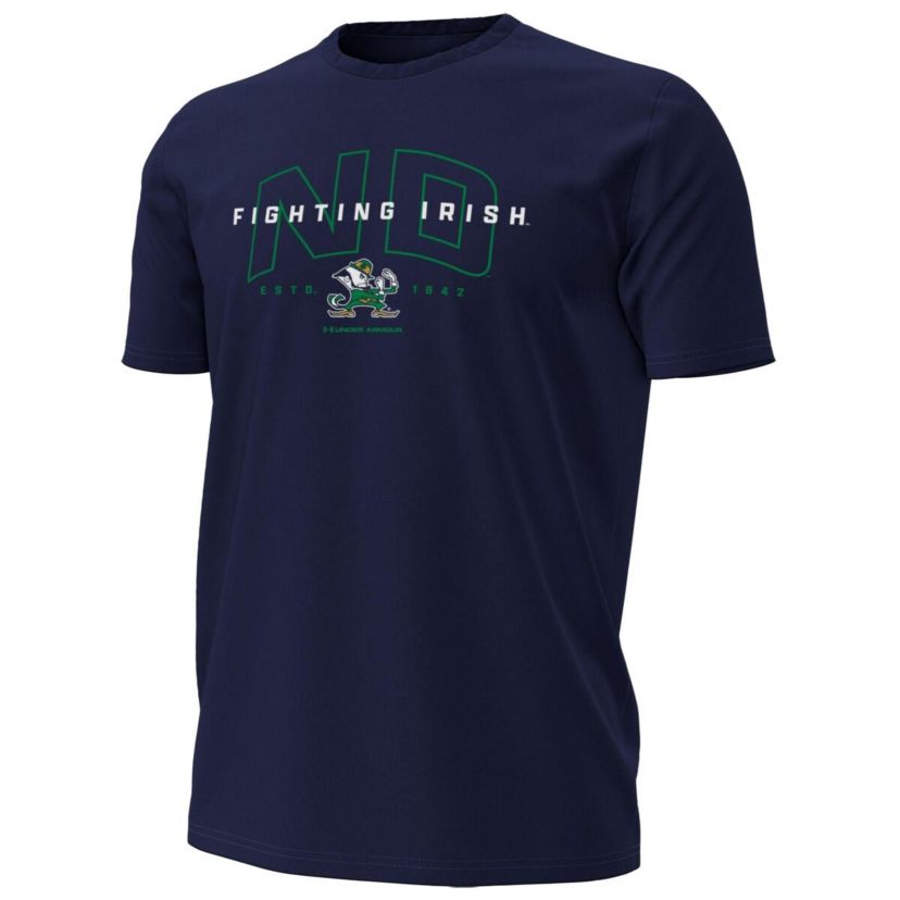 NCAA Under Armour Notre Dame Fighting Irish Overlay Performance T-Shirt