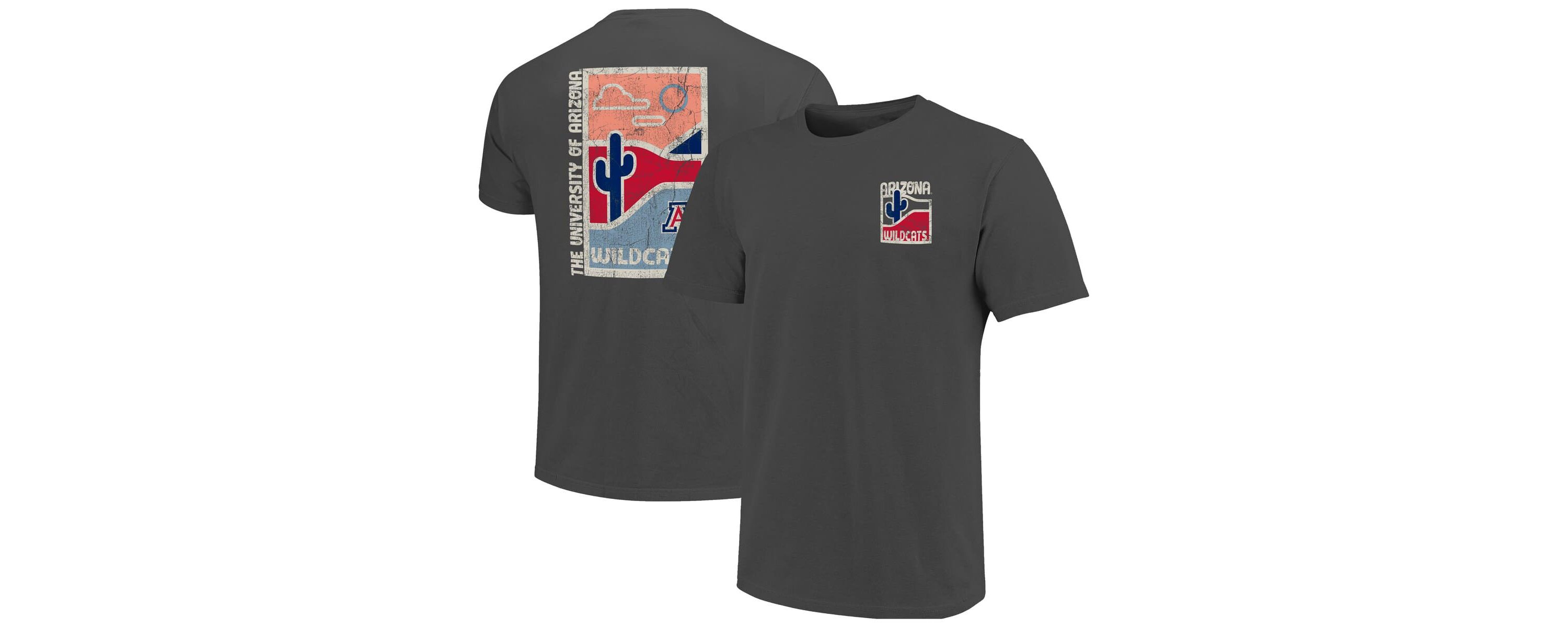 NCAA Arizona Wildcats Minimal Vista Distressed Graphics T-Shirt