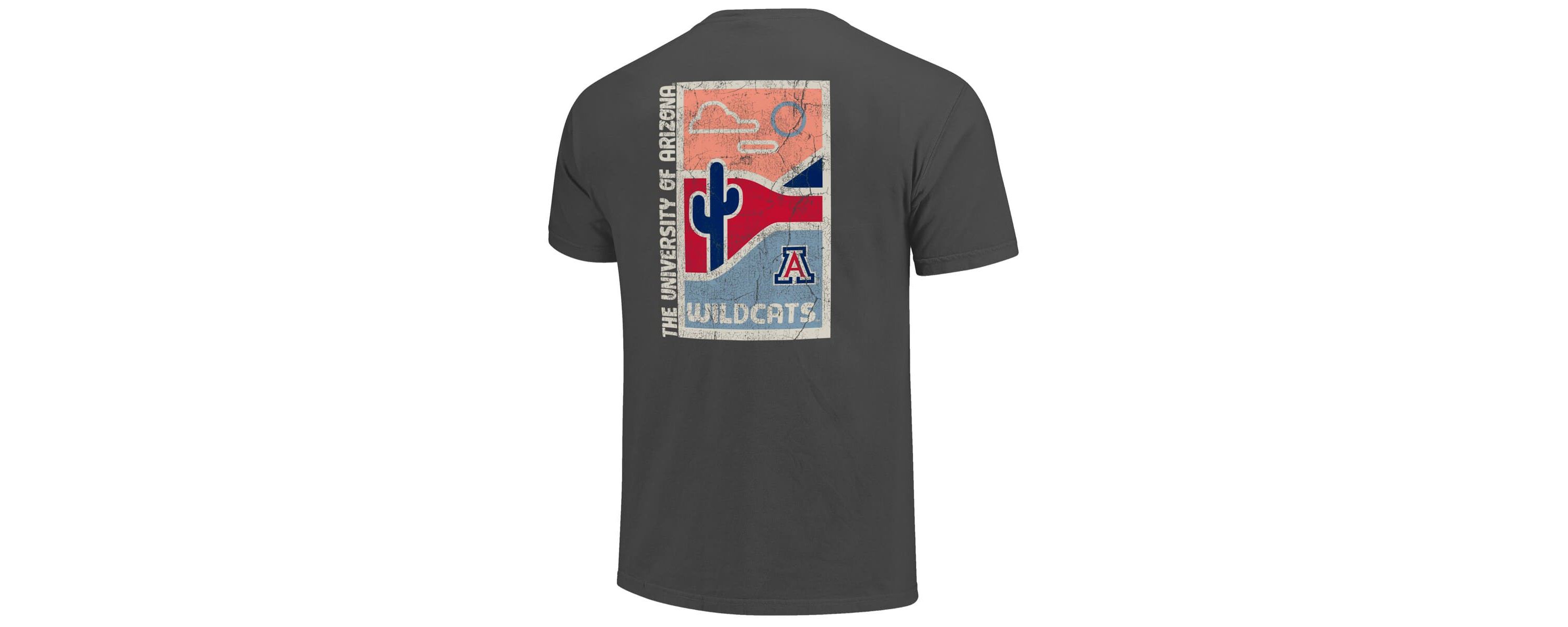 NCAA Arizona Wildcats Minimal Vista Distressed Graphics T-Shirt
