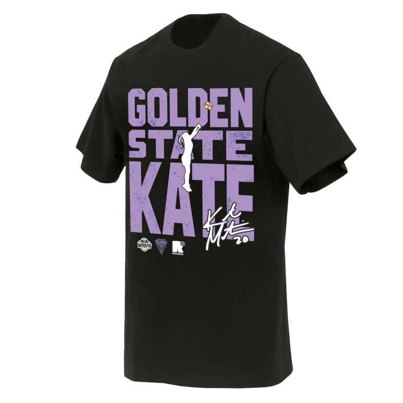 WNBA Unisex Kate Martin Golden State Valkyries Jump Shot Player Signature T-Shirt