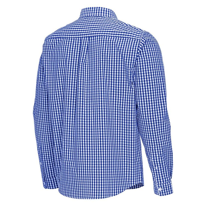 NBA New York Knicks Ellis Woven Tri-Blend Button-Down Shirt