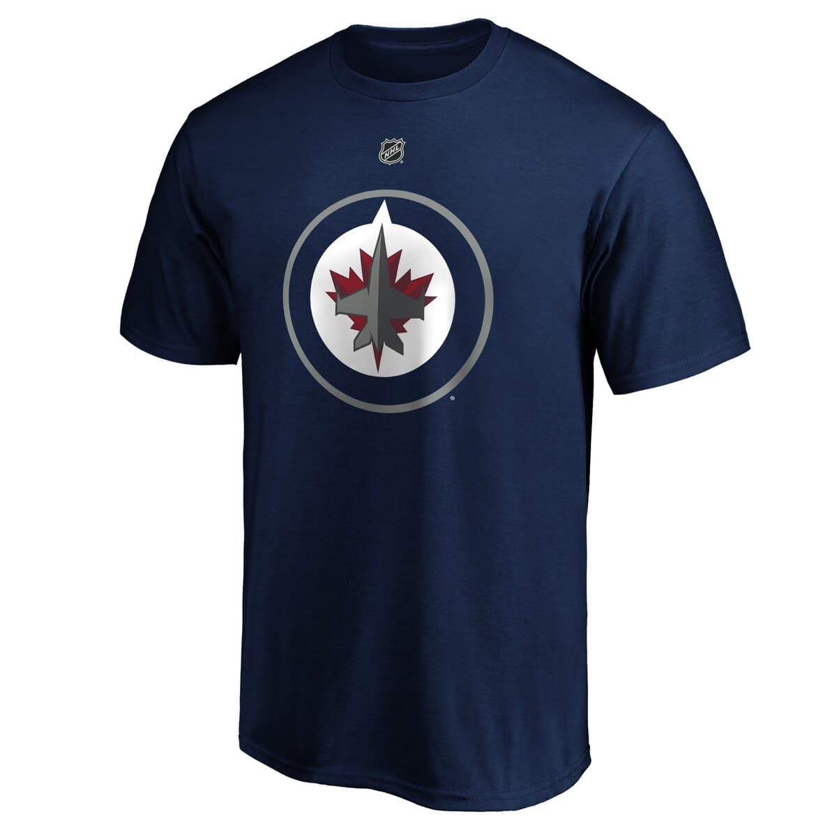NHL Fanatics Connor Hellebuyck Winnipeg Jets Authentic Stack Name & Number T-Shirt