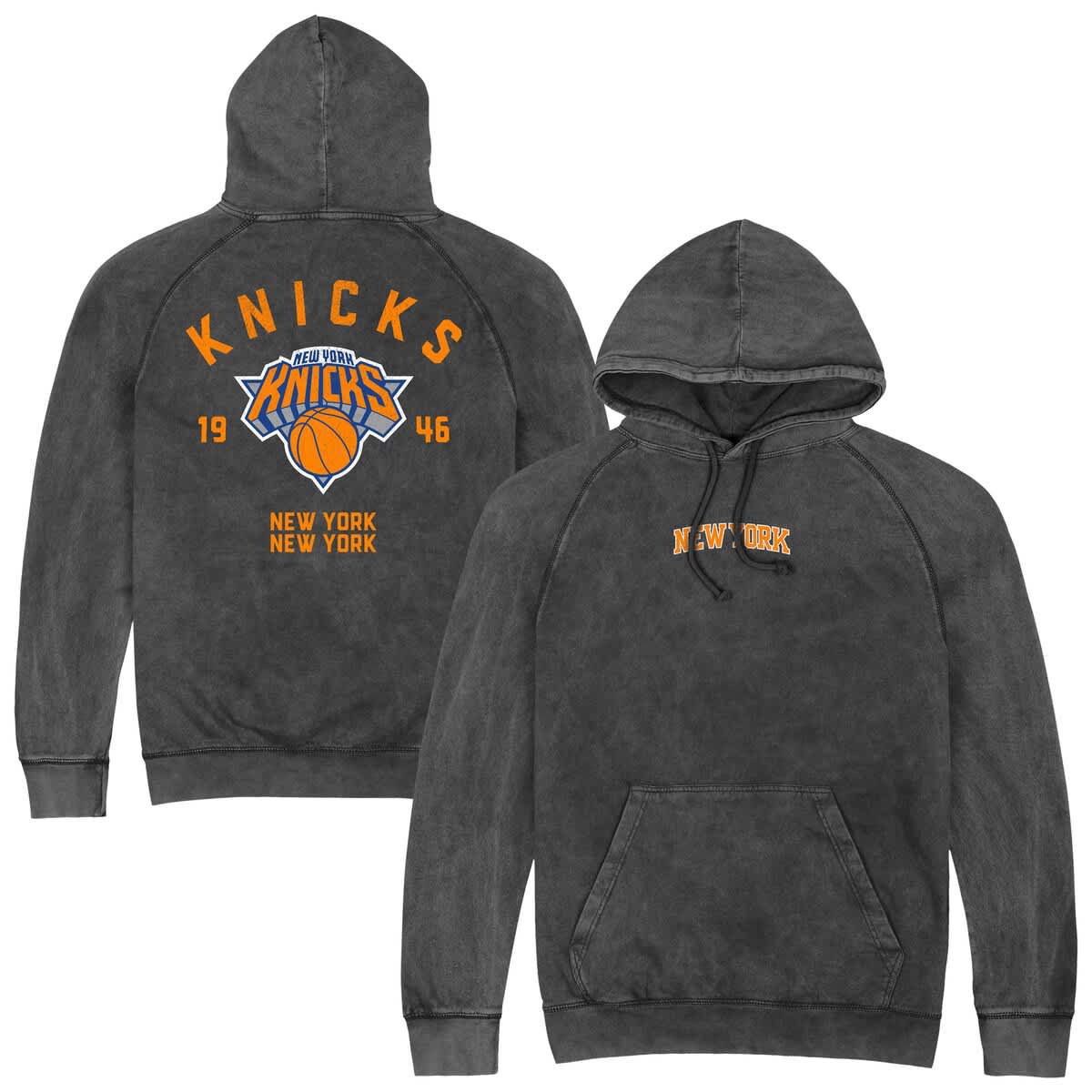 Stadium Essentials NBA New York Knicks Vintage Raglan Pullover Hoodie ...