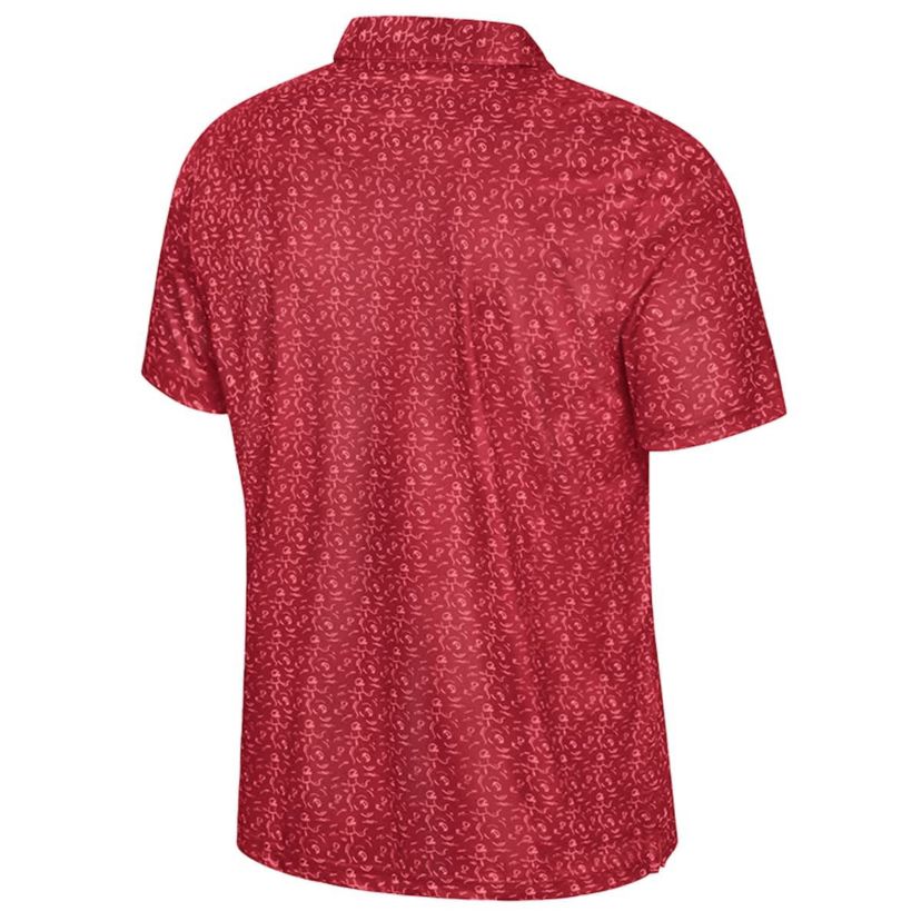 Alabama Crimson Tide NCAA Alabama Tide Football Print Polo