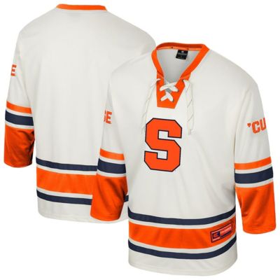 Colosseum Men's Syracuse Orange NCAA Syracuse Puck Proud Fashion Hockey Jersey, Large