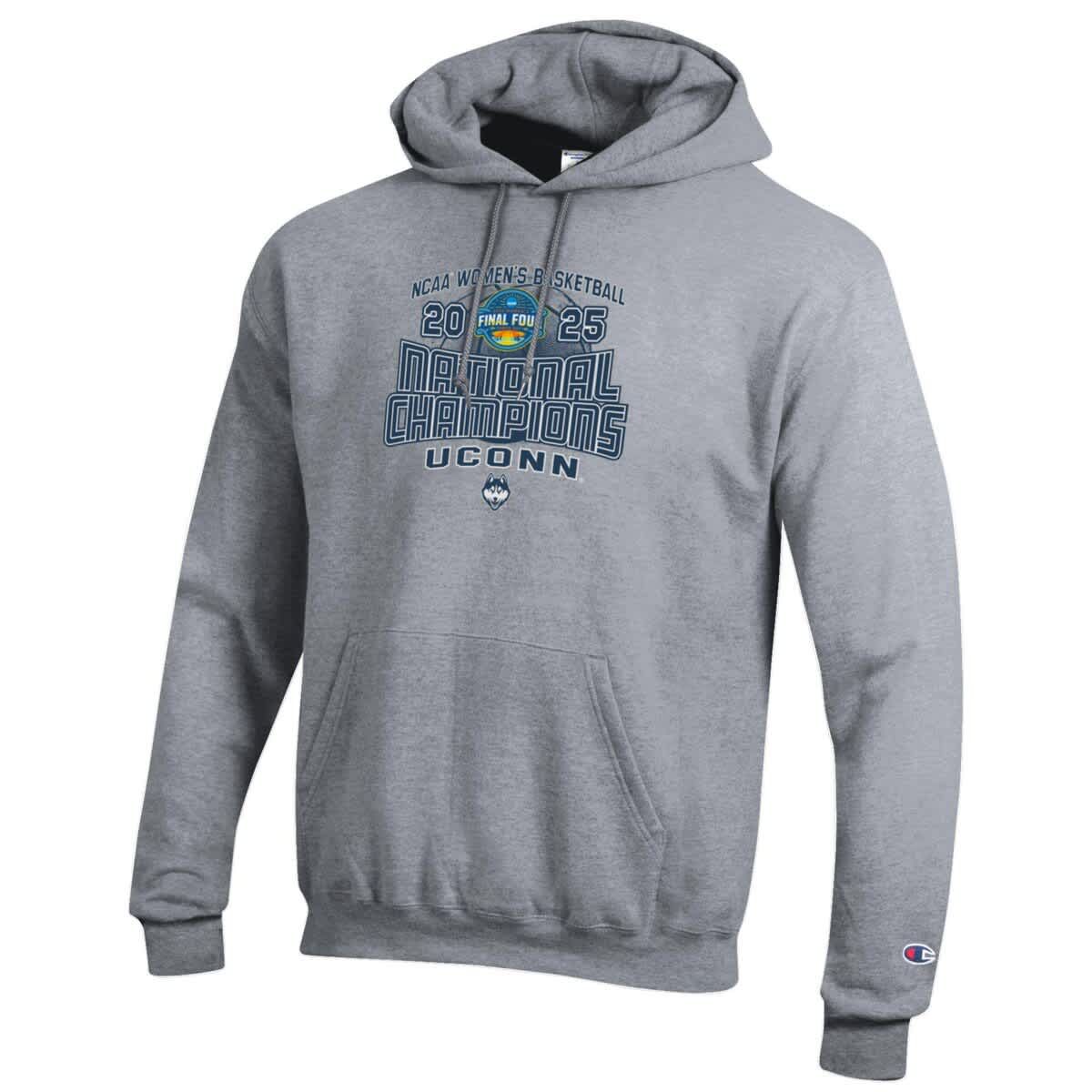 Connecticut Huskies NCAA UConn Huskies 2025 NCAA Basketball National s Eco Powerblend Pullover Hoodie
