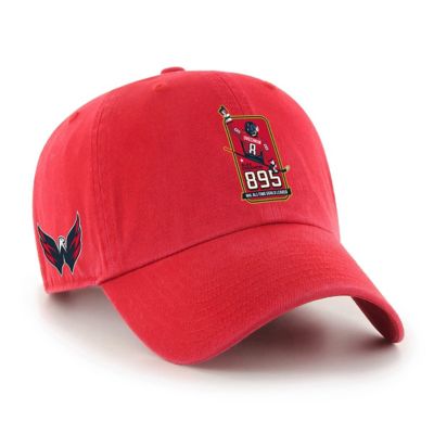 '47 Men's NHL Alexander Ovechkin Washington Capitals 895 Most Goals of All Time Clean Up Adjustable Hat