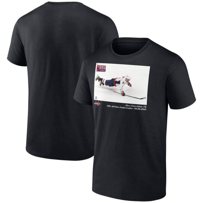NHL Alexander Ovechkin Washington Capitals NHL All-Time Goals Leader T-Shirt
