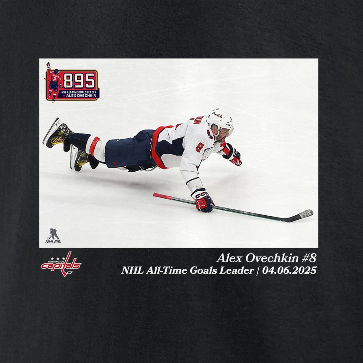 NHL Alexander Ovechkin Washington Capitals NHL All-Time Goals Leader T-Shirt