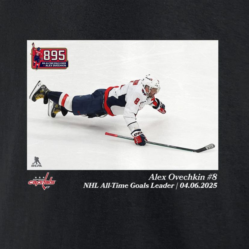 NHL Alexander Ovechkin Washington Capitals NHL All-Time Goals Leader T-Shirt