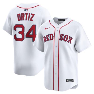 Men's Boston Red Sox MLB Nike David Ortiz Boston Sox Home Limited Jersey