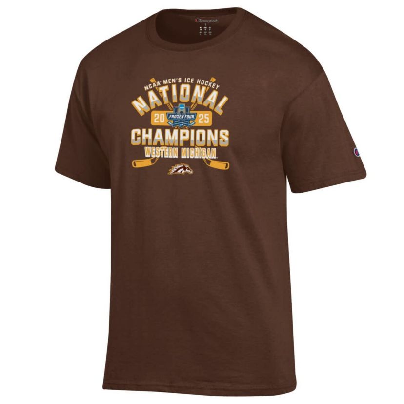 NCAA Unisex Western Michigan Broncos 2025 NCAA Frozen Four Ice Hockey National s T-Shirt