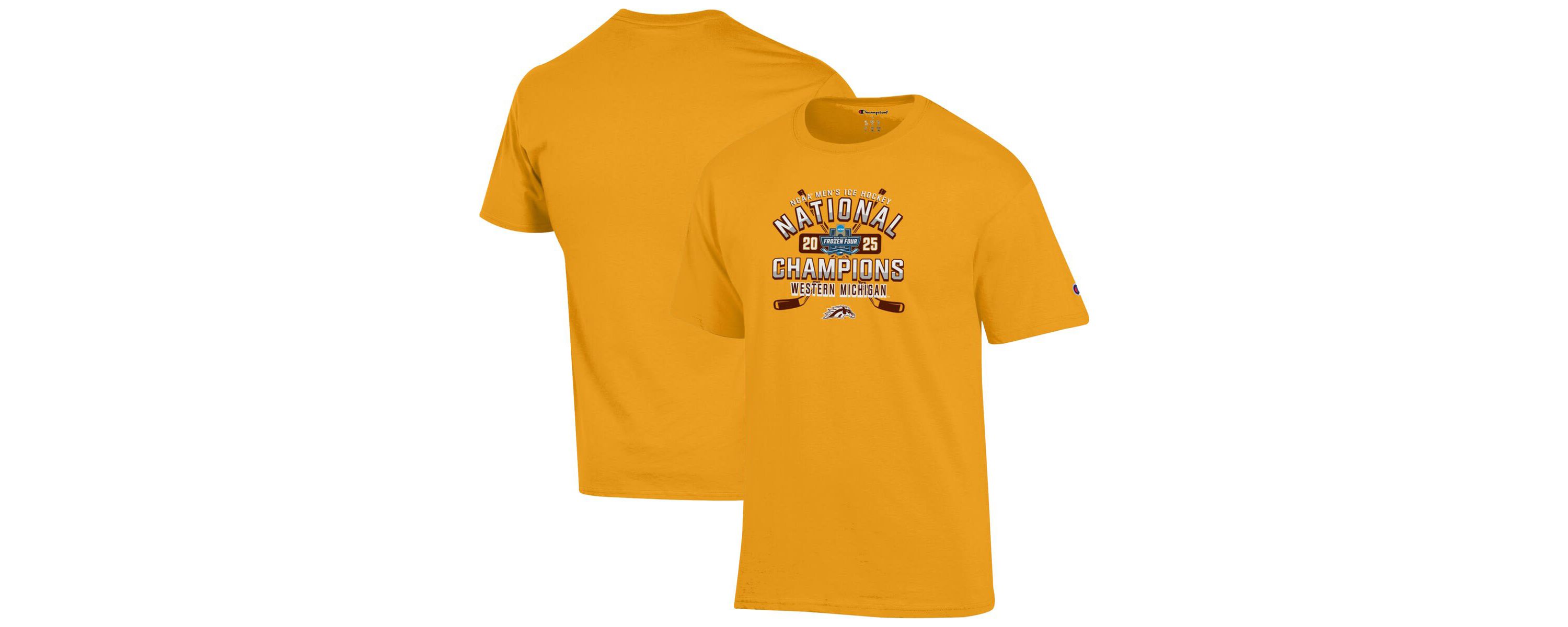 NCAA Unisex Western Michigan Broncos 2025 NCAA Frozen Four Ice Hockey National s T-Shirt
