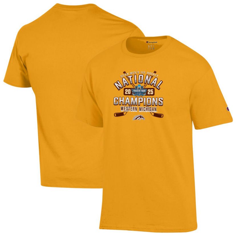 NCAA Unisex Western Michigan Broncos 2025 NCAA Frozen Four Ice Hockey National s T-Shirt