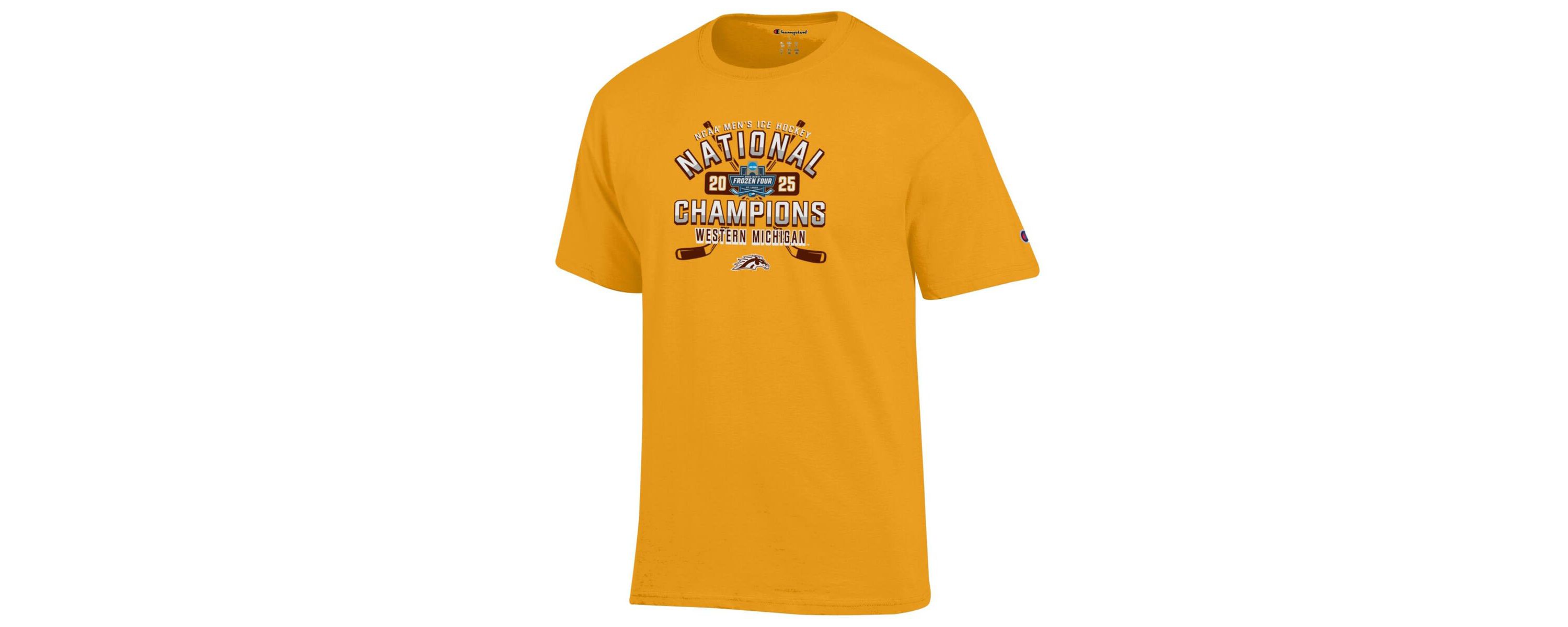 NCAA Unisex Western Michigan Broncos 2025 NCAA Frozen Four Ice Hockey National s T-Shirt
