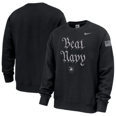 Men's Army Black Knights NCAA Nike Army Knights Army 250 Collection Club Fleece Sweatshirt, 3XL