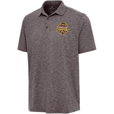 Antigua Men's NCAA Western Michigan Broncos 2025 NCAA Frozen Four Ice Hockey National s Par 3 Polo, Brown, Small