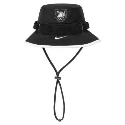 Men's Army Black Knights NCAA Nike Army Knights Army 250 Collection Boonie Dri-FIT Bucket Hat, Small