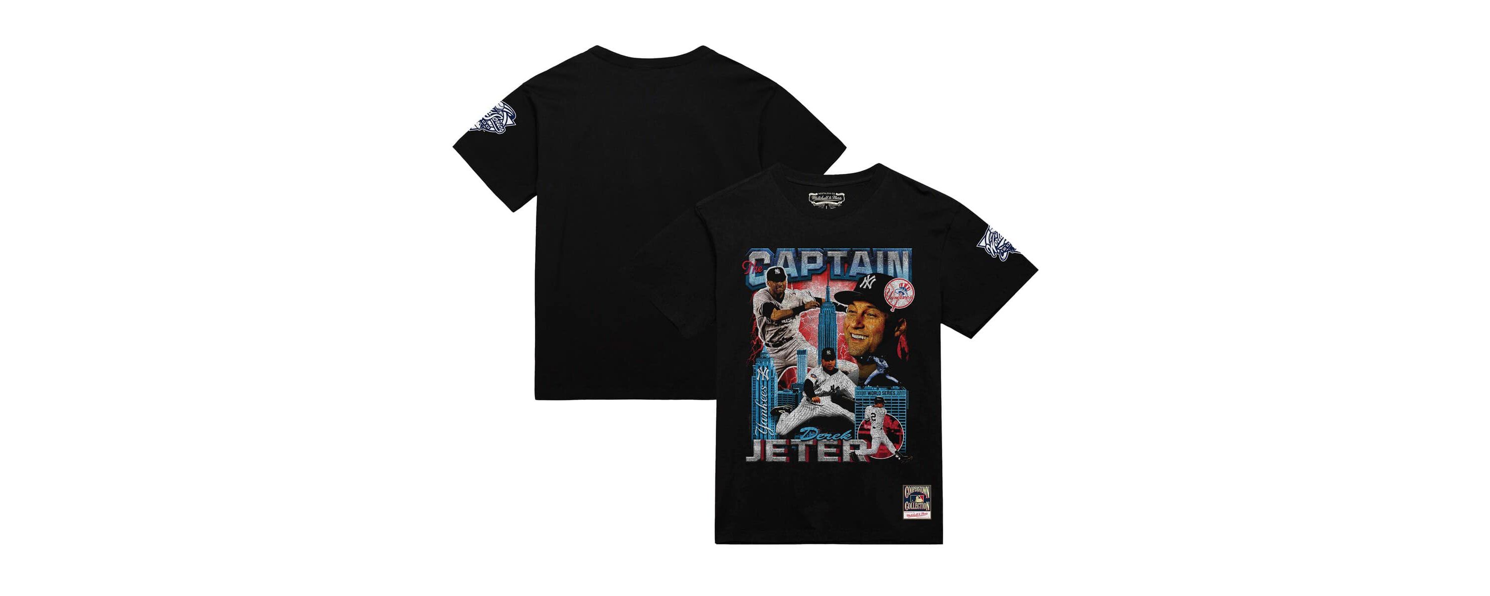 MLB Derek Jeter New York Yankees 2000 World Series MVP Collage T-Shirt