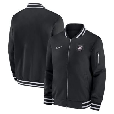 Men's Army Black Knights NCAA Nike Army Knights Army 250 Collection Full-Zip Bomber Jacket, 2XL