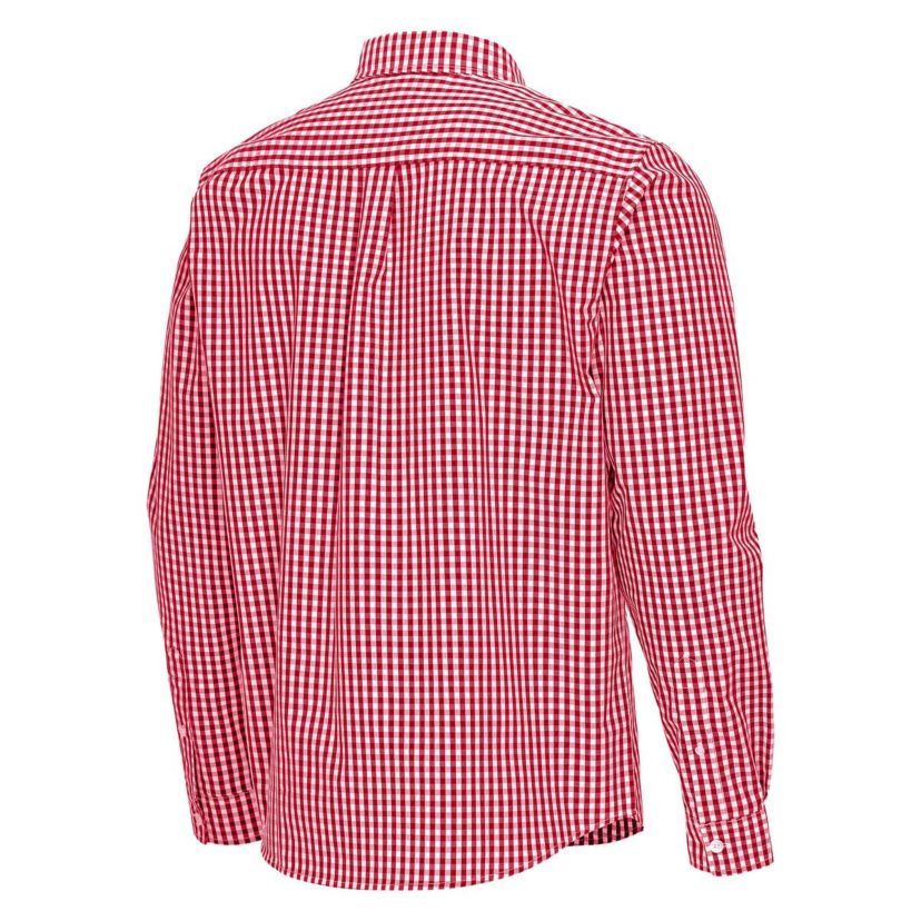 NCAA Indiana Hoosiers Ellis Woven Tri-Blend Long Sleeve Button-Down Shirt