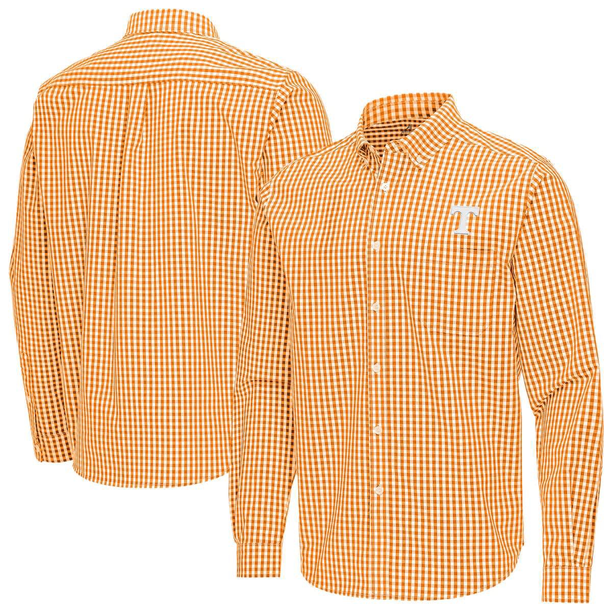 NCAA Tennessee Tennessee Volunteers Ellis Woven Tri-Blend Long Sleeve Button-Down Shirt