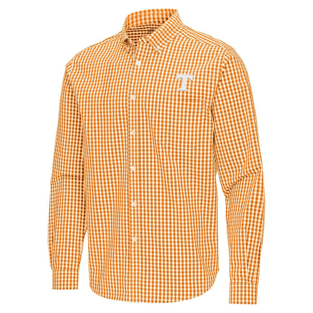 NCAA Tennessee Tennessee Volunteers Ellis Woven Tri-Blend Long Sleeve Button-Down Shirt