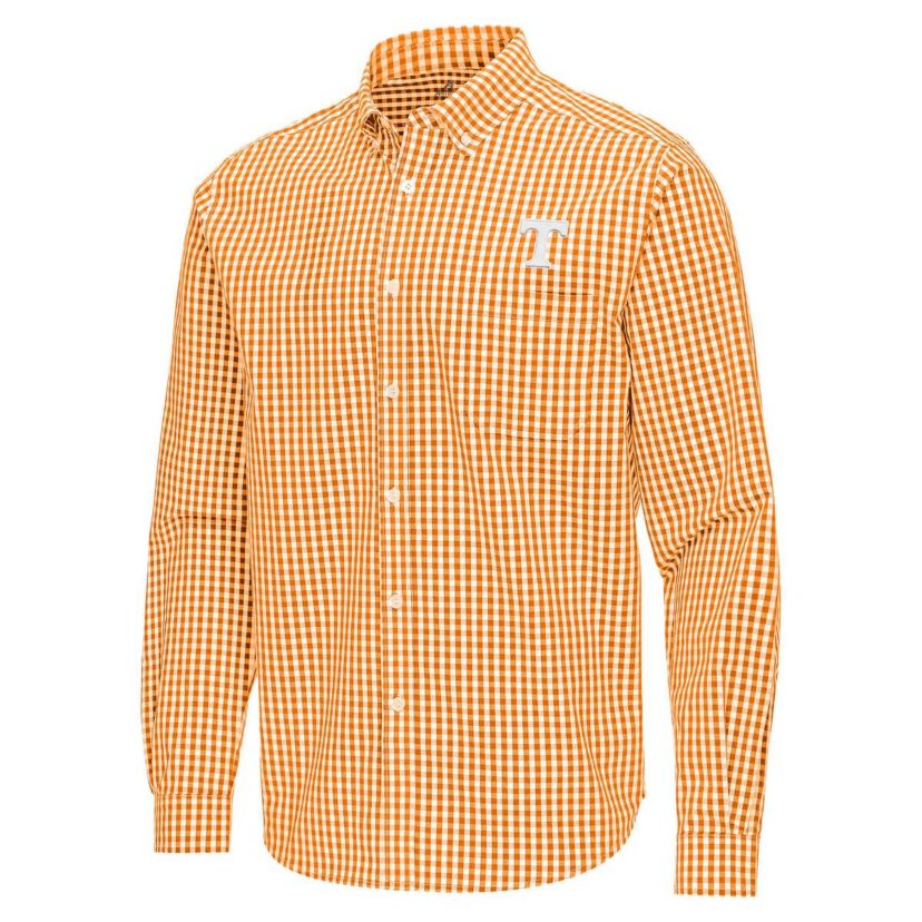 NCAA Tennessee Tennessee Volunteers Ellis Woven Tri-Blend Long Sleeve Button-Down Shirt