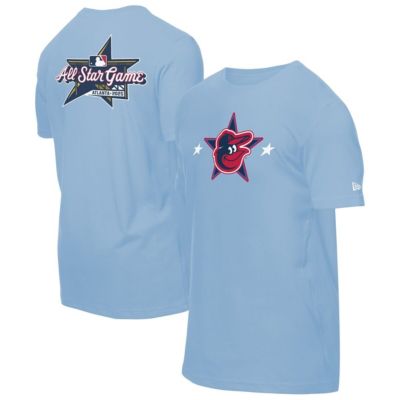 New Era Mens MLB Light Baltimore Orioles 2025 MLB AllStar Game Workout TShirt