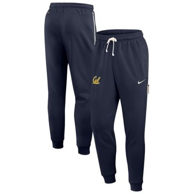 Men's California Golden Bears NCAA Nike Cal Bears 2025 Sideline Standard Issue Dri-FIT Taper Sweatpants, Navy Blue, XL