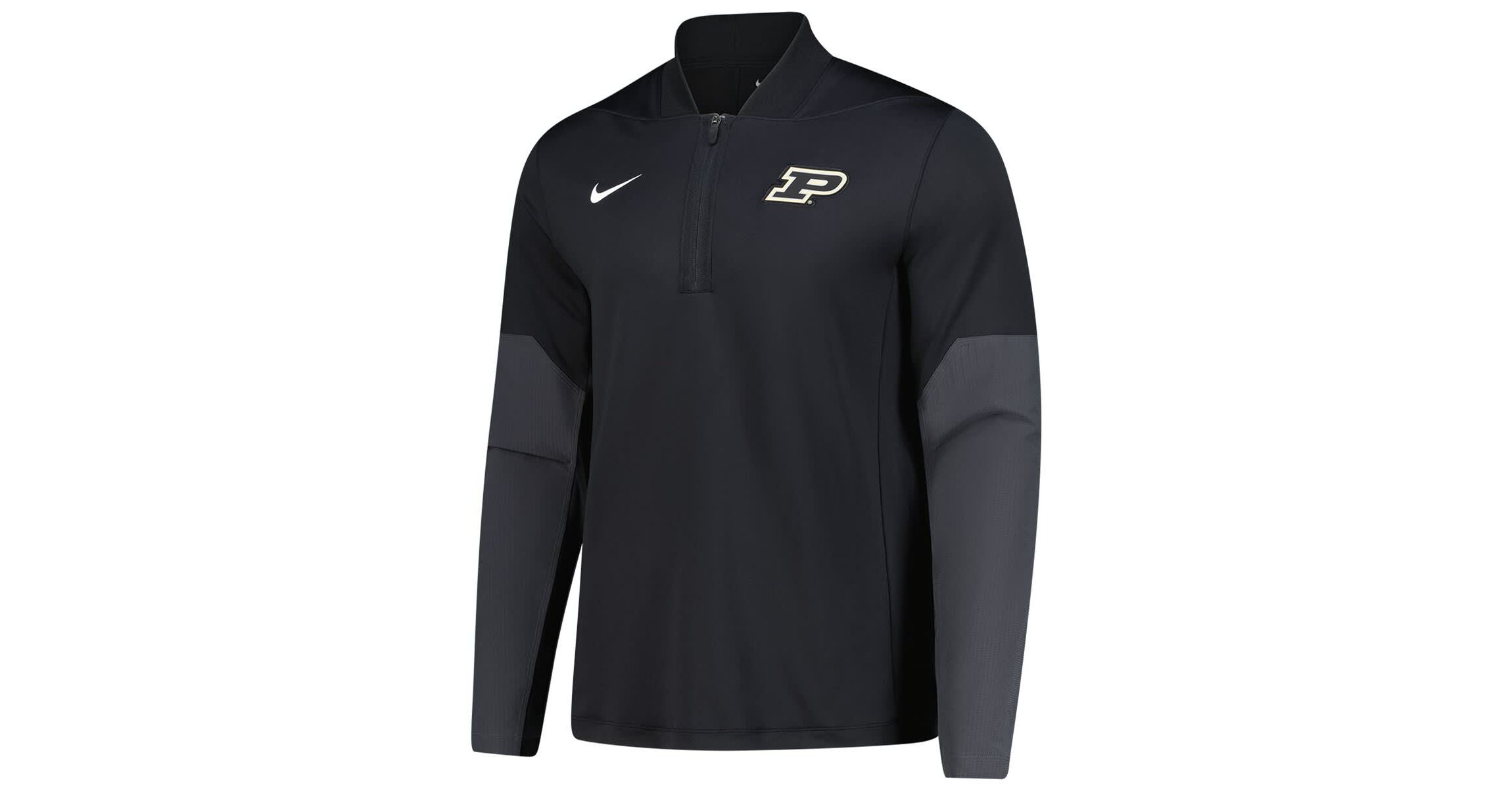 NCAA Nike Purdue Boilermakers Dri-FIT Half-Zip Pullover