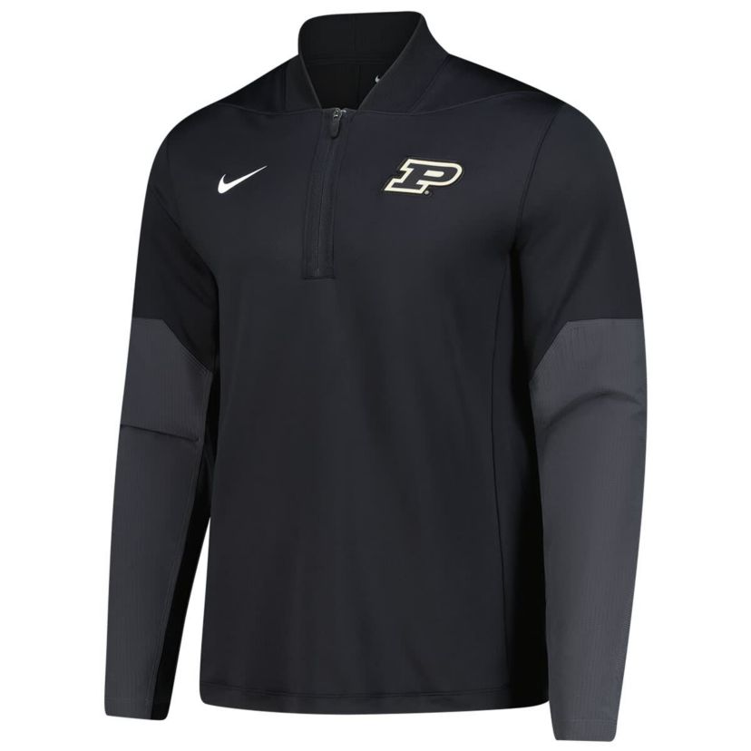 NCAA Nike Purdue Boilermakers Dri-FIT Half-Zip Pullover