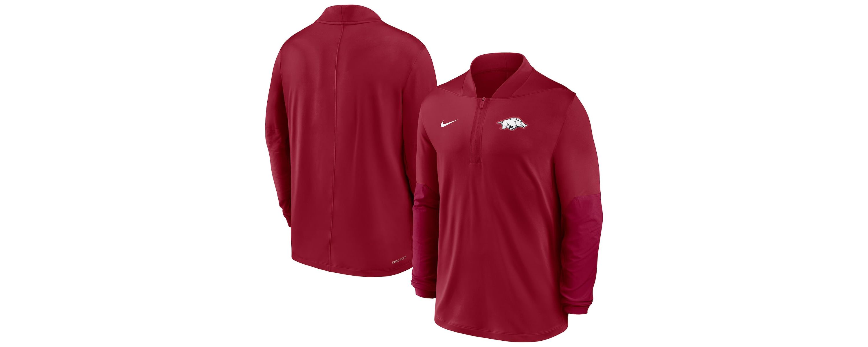 NCAA Nike Arkansas Razorbacks Dri-FIT Half-Zip Pullover