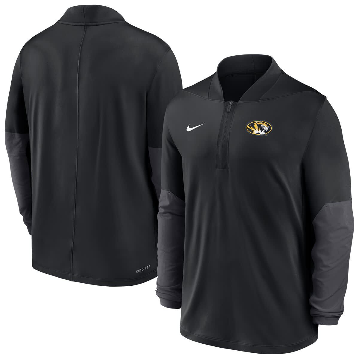 NCAA Nike Missouri Tigers Dri-FIT Half-Zip Pullover