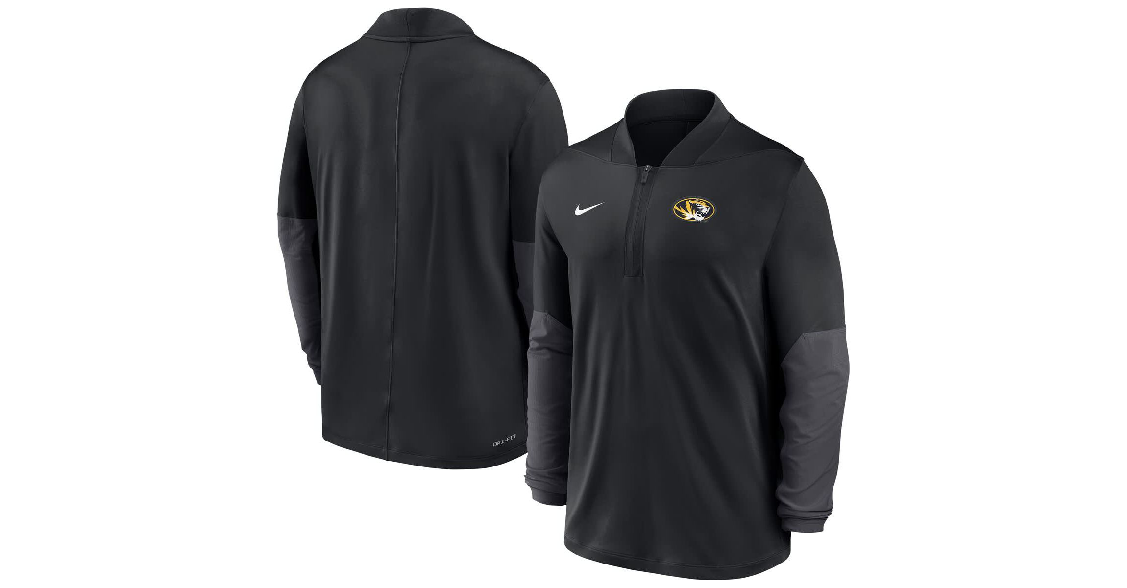 NCAA Nike Missouri Tigers Dri-FIT Half-Zip Pullover