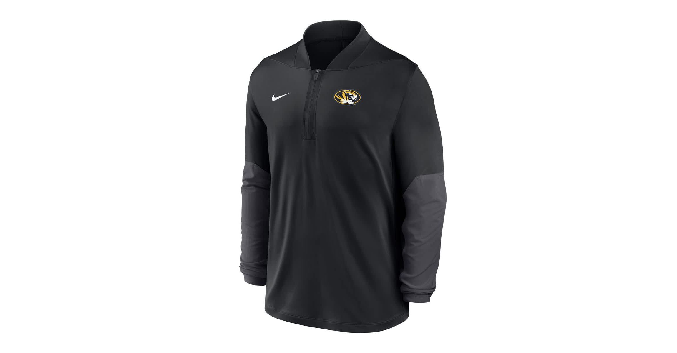 NCAA Nike Missouri Tigers Dri-FIT Half-Zip Pullover