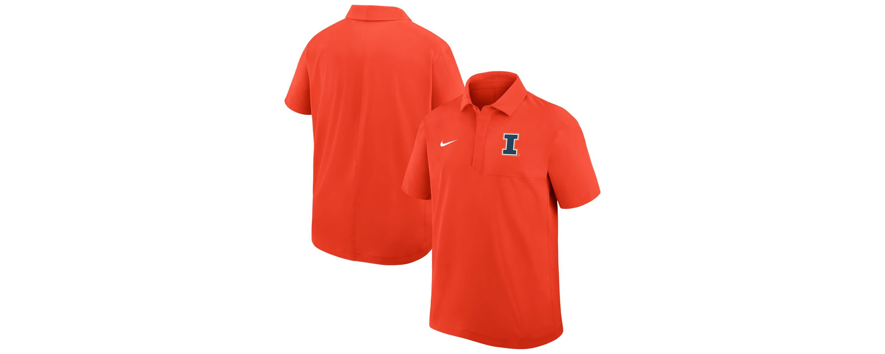 NCAA Nike Illinois Fighting Illini Woven Polo