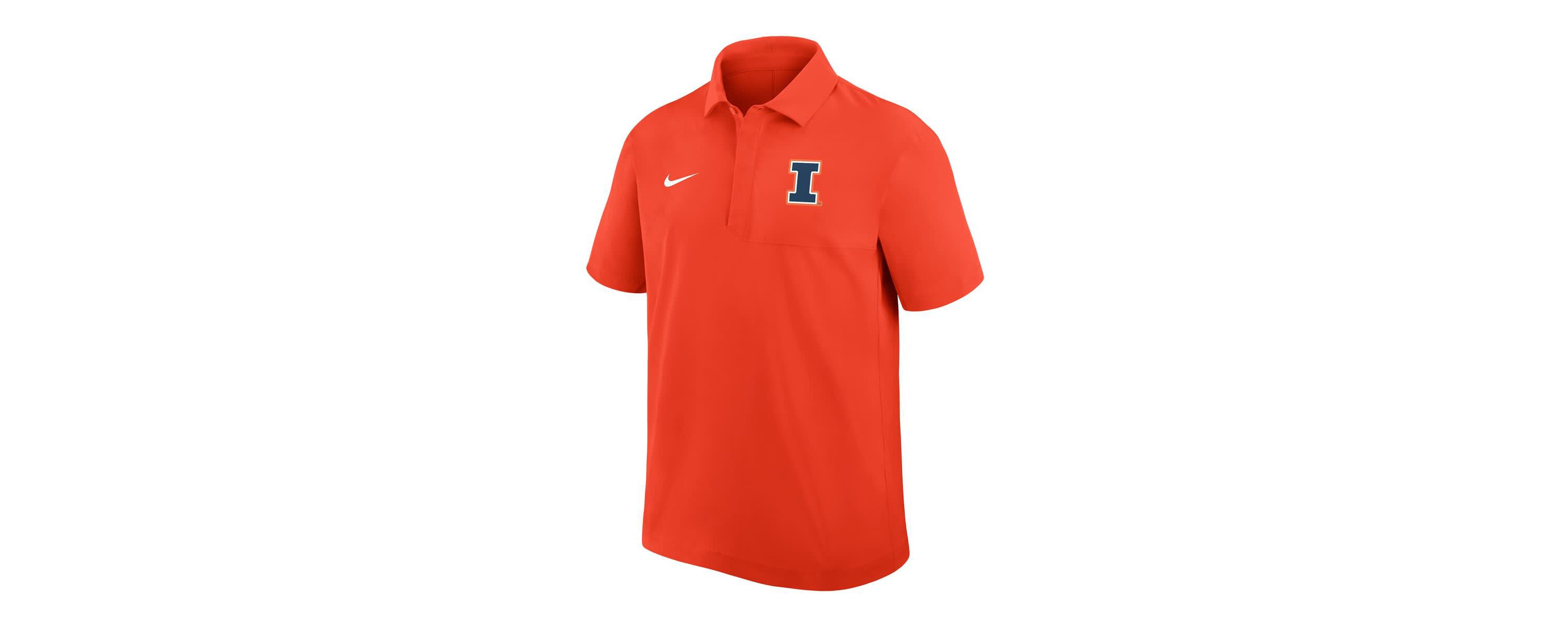NCAA Nike Illinois Fighting Illini Woven Polo