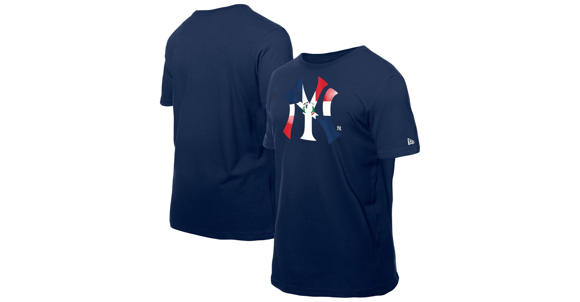 MLB New York Yankees Dominican Republic Flag Logo T-Shirt