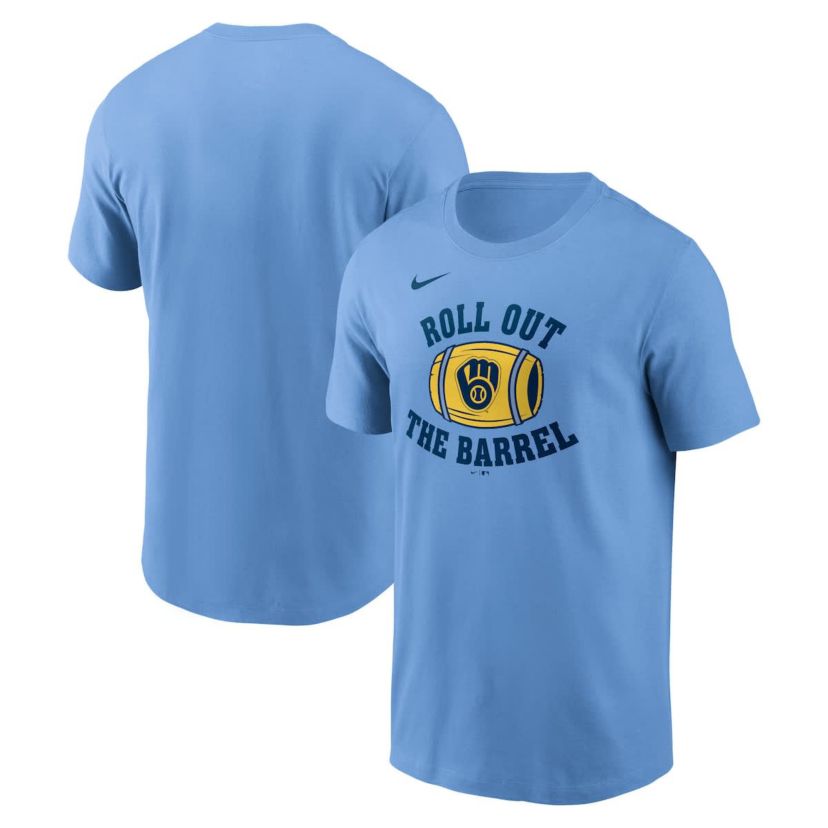 MLB Nike Light Milwaukee Brewers Local Hometown T-Shirt