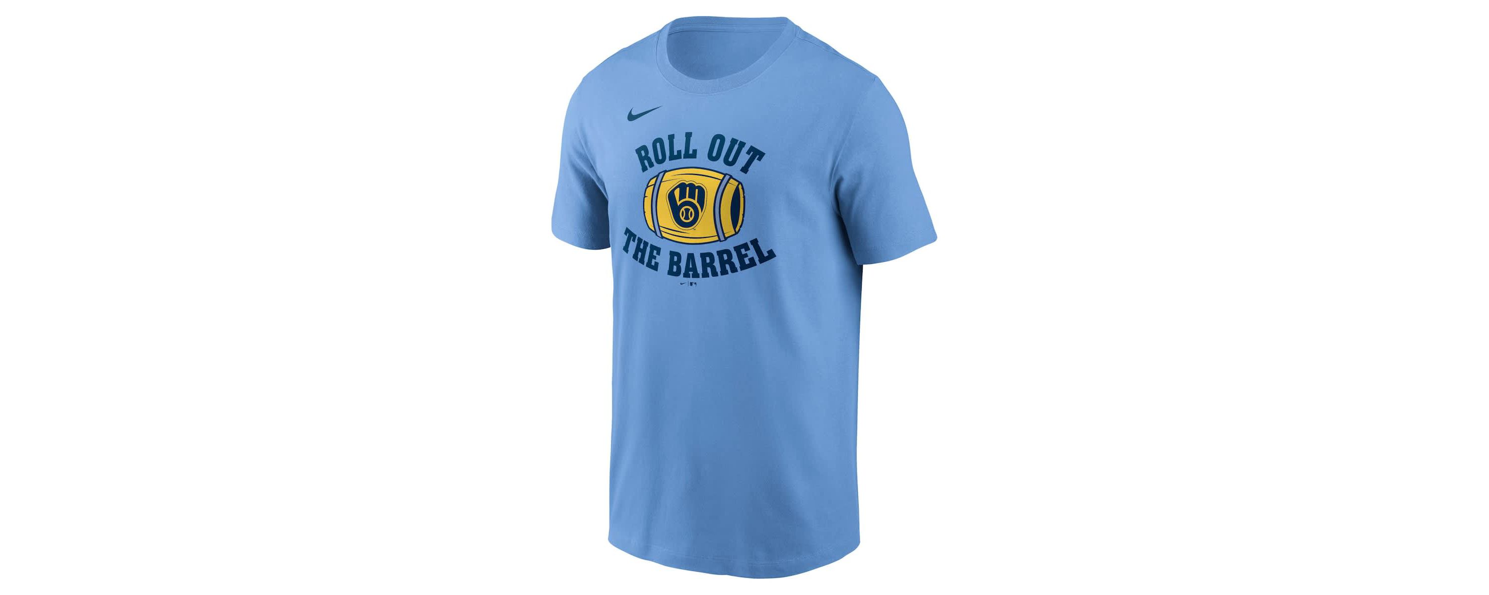 MLB Nike Light Milwaukee Brewers Local Hometown T-Shirt