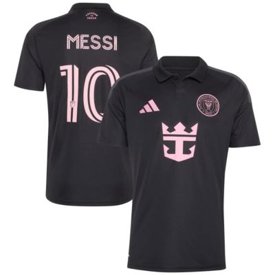 adidas Men's MLS Lionel Messi Inter Miami CF 2026 Presagio Replica Jersey, Black, Large