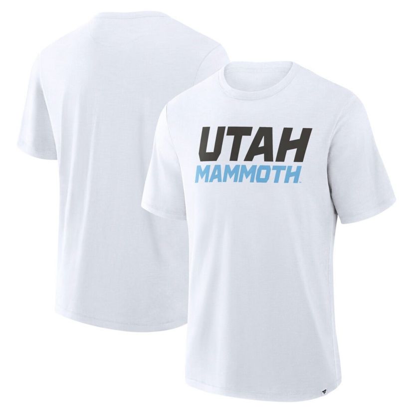 NHL Fanatics Utah Mammoth Wordmark Stadium Slub T-Shirt