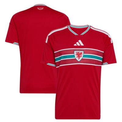 adidas Men's Soccer National Teams Wales National Team FIFA x World Cup 2026 Home Replica Jersey, Red, Medium