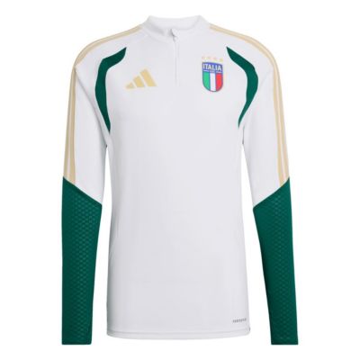 adidas Men's Soccer National Teams Italy National Team FIFA x World Cup 2026 Tiro Quarter-Zip Training Top, White, XL