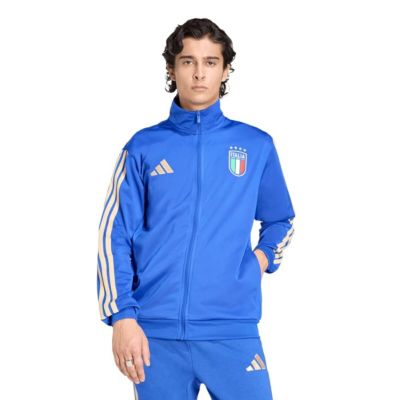adidas Men's Soccer National Teams Italy National Team FIFA x World Cup Alphaskin Full-Zip Track Top, Blue, Medium