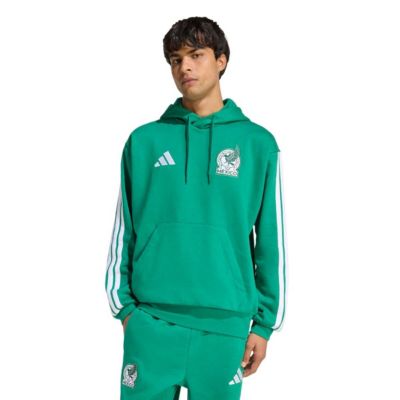 adidas Men's Soccer National Teams Mexico National Team FIFA x World Cup Alphaskin Fleece Hoodie, Green, Small