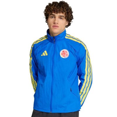 adidas Men's Soccer National Teams Colombia National Team 2026 Home Full-Zip Game Day Anthem Jacket