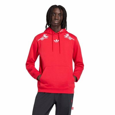 adidas Men's Premier League Arsenal x Places+Faces Hoodie, Red, XS