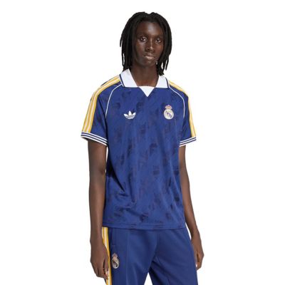 adidas Originals Men's La Liga Originals Real Madrid 2026 Culturewear Jersey, Navy Blue, Large